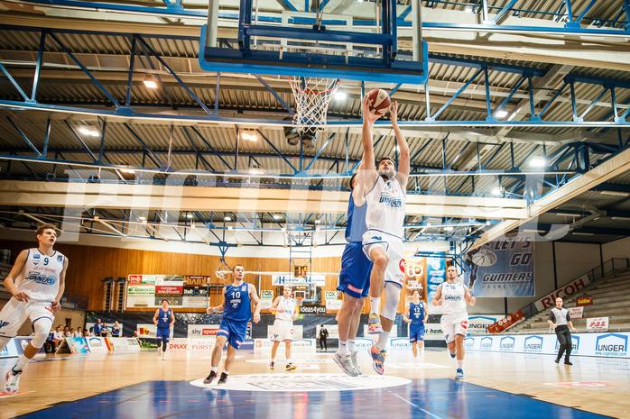 Basketball, bet-at-home Basketball Superliga 2020/21, Grunddurchgang, 11. Runde, Oberwart Gunners, Vienna D.C. Timberwolves, Ignas Fiodorovas (5)