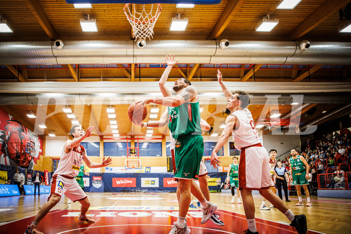 Basketball, win2day Basketball Superliga 2022/23, 1. Qualifikationsrunde, Traiskirchen Lions, Kapfenberg Bulls, Brad Greene (15)