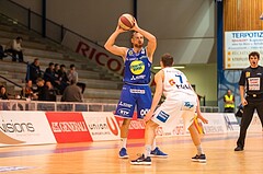 Basketball, ABL 2017/18, Grunddurchgang 13.Runde, Oberwart Gunners, Gmunden Swans, Enis Murati (4)