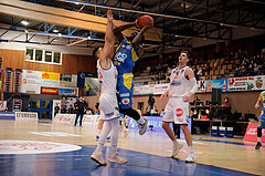 Basketball, bet-at-home Basketball Superliga 2021/22, Grunddurchgang Runde 6, Oberwart Gunners, SKN St. Pölten, Kelvin Lewis (1)