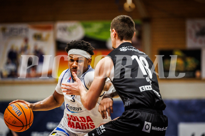 Basketball, win2day Basketball Superliga 2024/25, Grunddurchgang Runde 15, BBC Nord Dragonz, Kapfenberg Bulls, Rayshawn Mart (3)