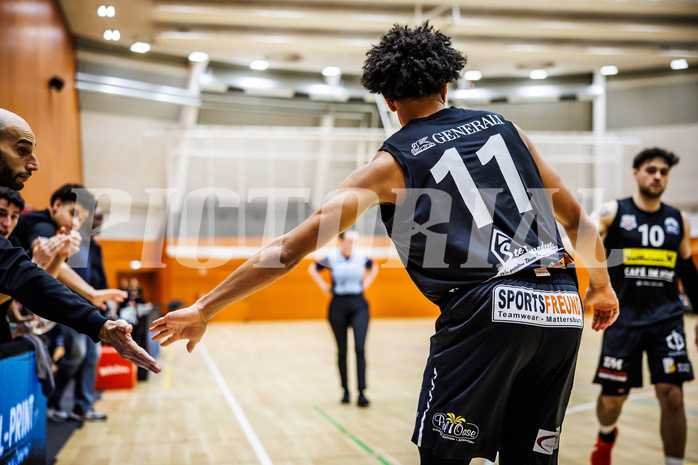 Basketball, Basketball Zweite Liga 2024/25, Grunddurchgang 11.Runde, Vienna Timberwolves, Mattersburg Rocks, Yann Grandperret (11)