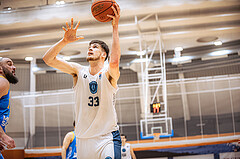 Basketball, Win2Day Superliga 2022/23, Grunddurchgang 22.Runde, Vienna Timberwolves, SKN St. Pölten Basketball, Chris Vogt (33)