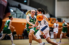 Basketball, Win2Day Basketball Damen Superliga 2023/24, Grunddurchgang 8.Runde, Vienna Timberwolves, UBI Graz, Johanna Maresch (9), Aleksandra Novakovic (8)