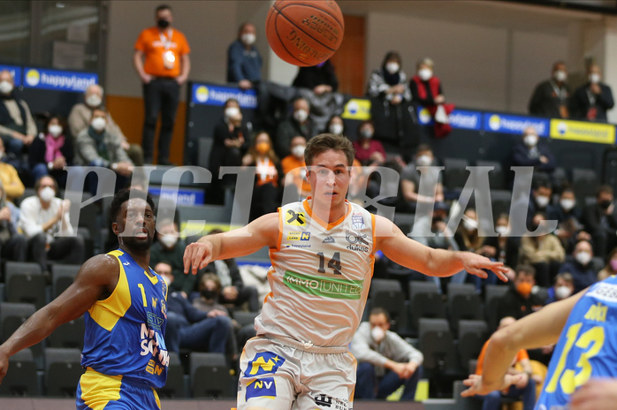 Basketball Superliga 2021/22, Grunddurchgang 14.Runde Klosterneuburg Dukes vs. SKN St. Pölten