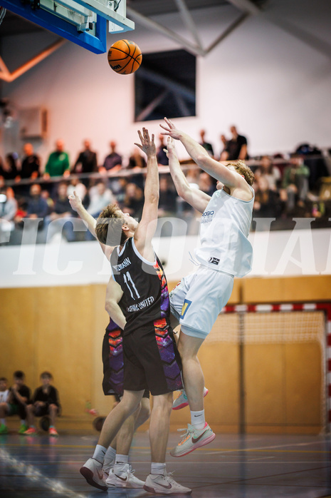 Basketball, Basketball Zweite Liga 2023/24, Grunddurchgang 14.Runde, Deutsch Wagram Alligators, Vienna United, Luis Göd (2)