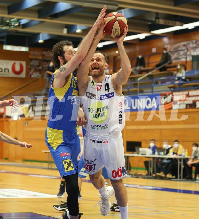 Basketball Superliga 2020/21, 2.Plazierungsrunde Gmunden Swans vs. SKN St.Pölten


