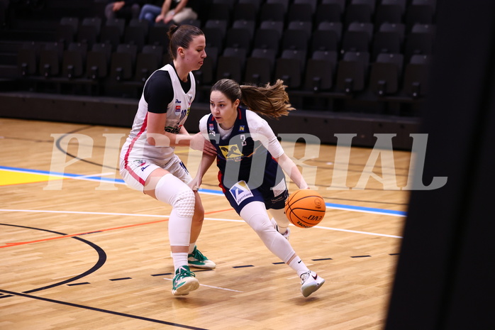 04.02.2024, Graz, Raiffeisen Sportpark, Basketball Damen Superliga 2023/24, Grunddurchgang 11.Runde, UBSC-DBBC Graz - SKN St. Pölten Frauen ,  