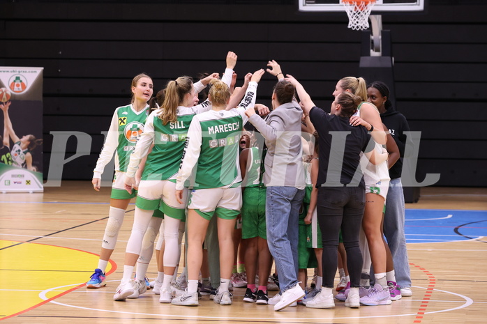 06.10.2024, Graz, Raiffeisen Sportpark, Basketball Damen Superliga 2024/25, Grunddurchgang, 2.Runde, UBI Holding Graz vs. Vienna United Basketball,  