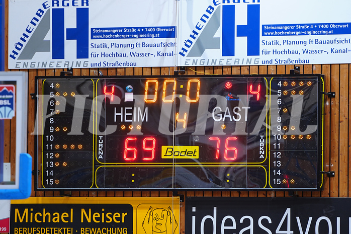 Basketball Superliga 2021/22, 2. Platzierungsrunde, Oberwart vs. Kapfenberg 


