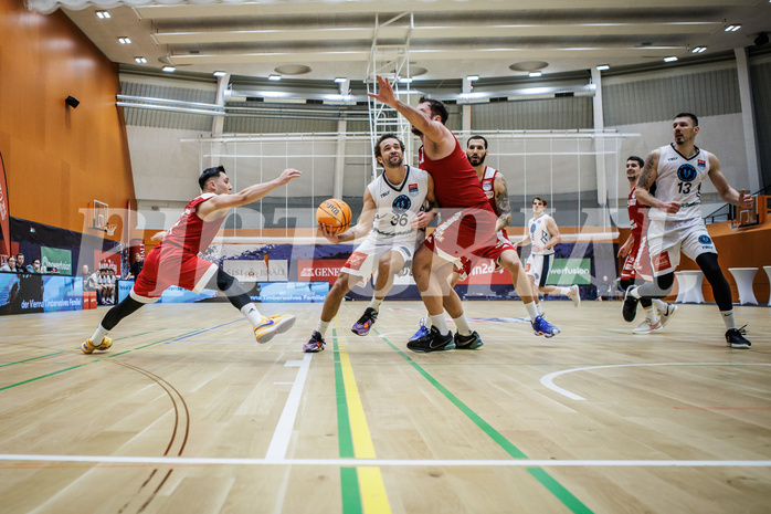 Basketball, Win2Day Superliga 2023/24, Grunddurchgang 17.Runde, Vienna Timberwolves, BC Vienna, Oscar Schmit (36)