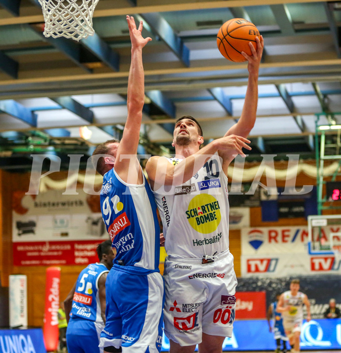 Basketball Superliga 2023/24, Playoff, Viertelfinale Spiel 1 Gmunden Swans vs. Oberwart Gunners