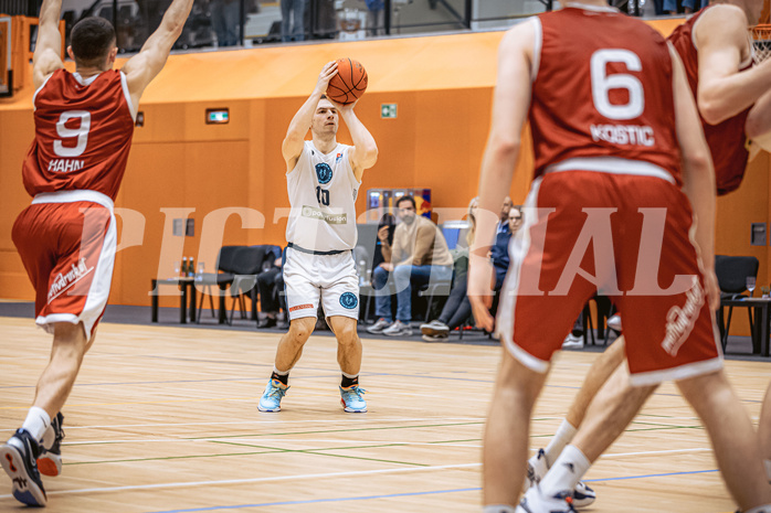 Basketball, Win2Day Superliga 2022/23, 5. Qualifikationsrunde, Vienna Timberwolves, Traiskirchen Lions, Jakob Szkutta (10)