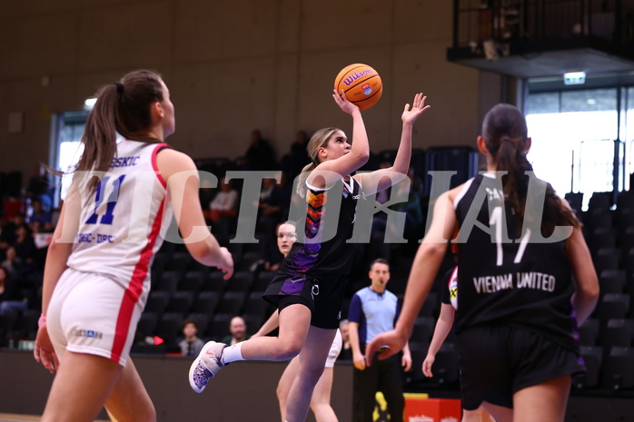 02.03.2025, Graz, Raiffeisen Sportpark, Basketball Damen Superliga 2024/25, Grunddurchgang, 14.Runde, UBSC-DBBC Graz - Vienna United,  