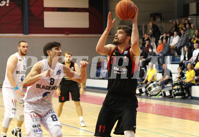 Basketball Zweite Liga 2021/22 Grunddurchgang 2.Runde  Jennersdorf Blackbirds vs Mistelbach Mustangs