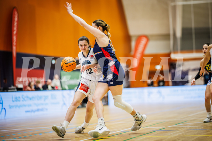 Basketball, Win2Day Basketball Damen Superliga 2023/24, Grunddurchgang 14.Runde, Vienna Timberwolves, SKN St. Pölten, Lilian Schwarzenecker (12)