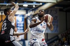 Basketball, ABL 2018/19, Grunddurchgang 19.Runde, Oberwart Gunners, Flyers Wels, Christopher Tawiah (14)