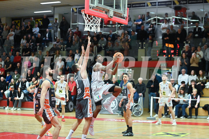 Basketball, Superliga 2024/25, Grunddurchgang 19.Runde, Flyers Wels vs. Klosterneuburg,