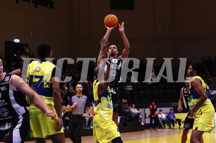 04.02.2024, Graz, Raiffeisen Sportpark Graz, Basketball Superliga 2023/24, Grunddurchgang, Runde 20, UBSC Raiffeisen Graz - OCS Capital Bulls 