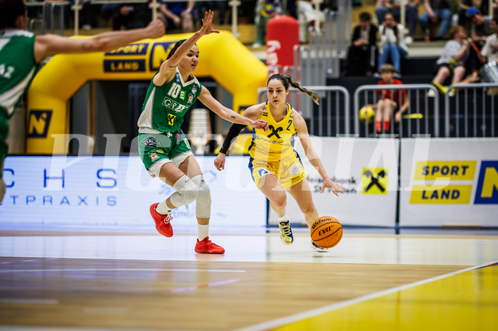 Basketball, Win2Day Basketball Damen Superliga 2023/24, Playoff, Finale Spiel 3, SKN St. Pölten, UBI Graz, Anna Kolyandrova (2)