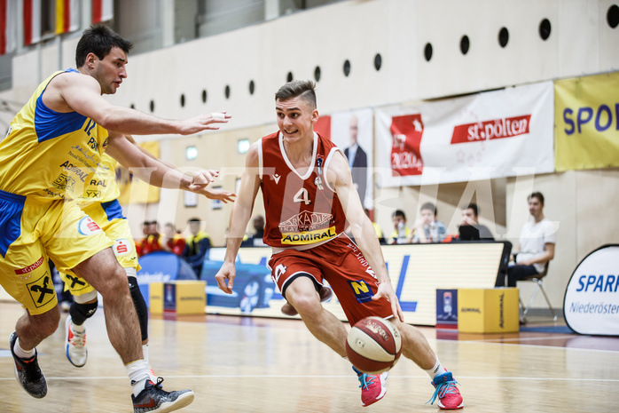 Basketball, Admiral Basketball Superliga 2019/20, Grunddurchgang 18.Runde, SKN St. Pölten Basketball, Traiskirchen Lions, Sebastian Lesny (4)