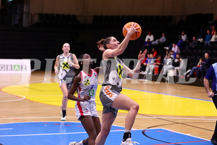01.12.2024, Graz, Raiffeisen Sportpark, Basketball Damen Superliga 2024/25, Grunddurchgang, 8.Runde, UBSC-DBBC Graz - BK Raiffeisen Duchess ,  
