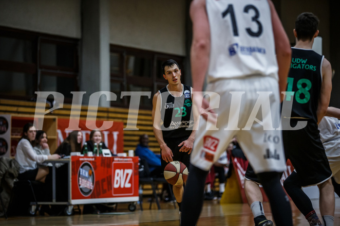 Basketball, Basketball Zweite Liga, Grunddurchgang 18.Runde, Mattersburg Rocks, Deutsch Wagram Aligators, Lukas Hofer (23)