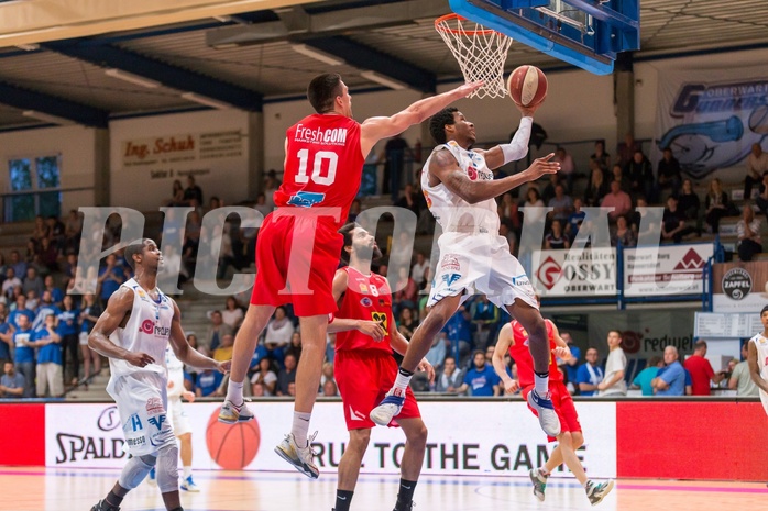 Basketball, ABL 2016/17, Playoff HF Spiel 2, Oberwart Gunners, WBC Wels, Andell Cumberbatch (13)