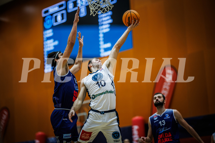 Basketball, Win2Day Superliga 2023/24, Grunddurchgang 7.Runde, Vienna Timberwolves, BBC Nord Dragonz, Mario Spaleta (15), Jakob Szkutta (10)