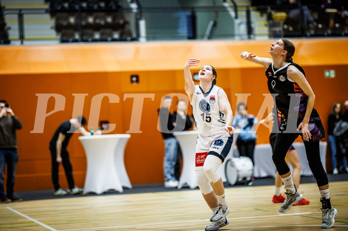 Basketball, Win2Day Basketball Damen Superliga 2023/24, Grunddurchgang 12.Runde, Vienna Timberwolves, Vienna United, Viktoria Trailovic (15)