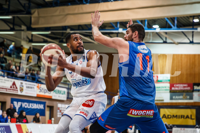 Basketball, Admiral Basketball Superliga 2019/20, Platzierungsrunde 1.Runde, Oberwart Gunners, Kapfenberg Bulls, Austin Williams (4)