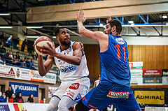 Basketball, Admiral Basketball Superliga 2019/20, Platzierungsrunde 1.Runde, Oberwart Gunners, Kapfenberg Bulls, Austin Williams (4)