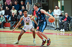 Basketball, Superliga 2023/24, Grunddurchgang 22. Runde, Flyers Wels vs. Vienna Timberwolves,
