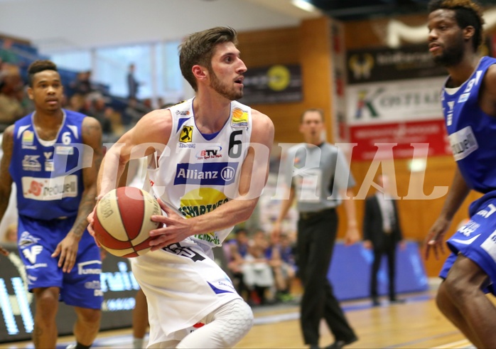 Basketball ABL 2015/16 Playoff Viertelfinale Spiel 3 Gmunden Swans vs. Oberwart Gunners