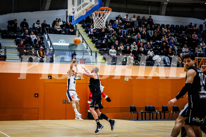 Basketball, Basketball Zweite Liga 2024/25, Grunddurchgang 11.Runde, Vienna Timberwolves, Mattersburg Rocks, Felix Angerbauer (4)
