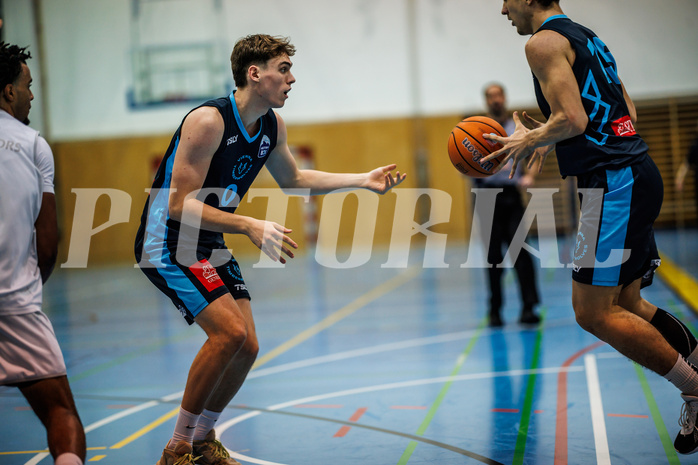 Basketball, Basketball Zweite Liga 2024/25, Grunddurchgang 13.Runde, UDW Alligators, Vienna Timberwolves, Valentin Siegmund (0)