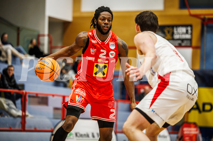 Basketball, win2day Basketball Superliga 2024/25, Grunddurchgang 8.Runde, SKN St. Pölten, Flyers Wels, Damion Rosser (2)