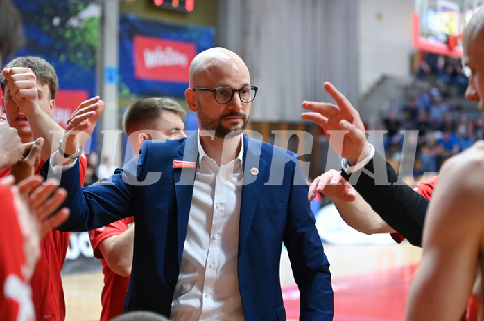 Basketball Superliga 2024/25, Playoff, Viertelfinale Spiel 1, Flyers Wels vs BBC Nord Dragonz,
