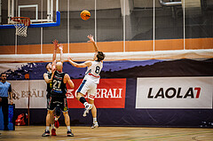 Basketball, Basketball Austria Cup 2023/24, Achtelfinale Spiel 2, Vienna Timberwolves, Flyers Wels, Christian Von Fintel (27), Elias Wlasak (8)