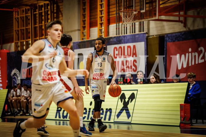 Basketball, win2day Basketball Superliga 2022/23, 2. Qualifikationsrunde, BBC Nord Dragonz, Traiskirchen Lions, Kyran Jordan Mc Clure (13)