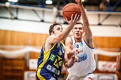 Basketball, bet-at-home Basketball Superliga 2021/22, Grunddurchgang Runde 12, Oberwart Gunners, UBSC Graz, Paul Isbetcherian (9)