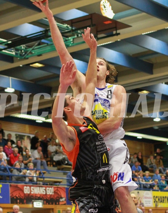Basketball ABL 2015/16 Grunddurchgang 9.Runde Gmunden Swans vs. Fürstenfeld Panthers