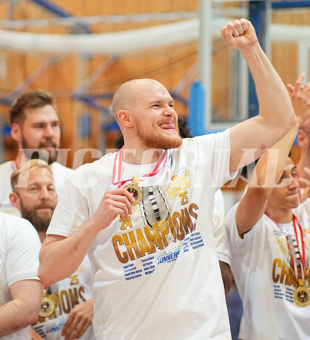 Basketball, Basketball Superliga 2024/25, Playoffs, Finale Spiel 1, Oberwart Gunners vs. BBC Nord Dragonz