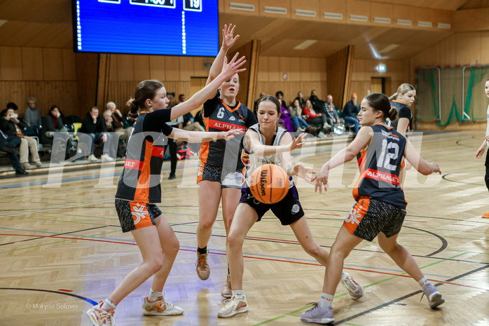 16.02.2025 Österreichischer Basketballverband 2024/25, SLWU16 Vienna United vs Basket Duchess