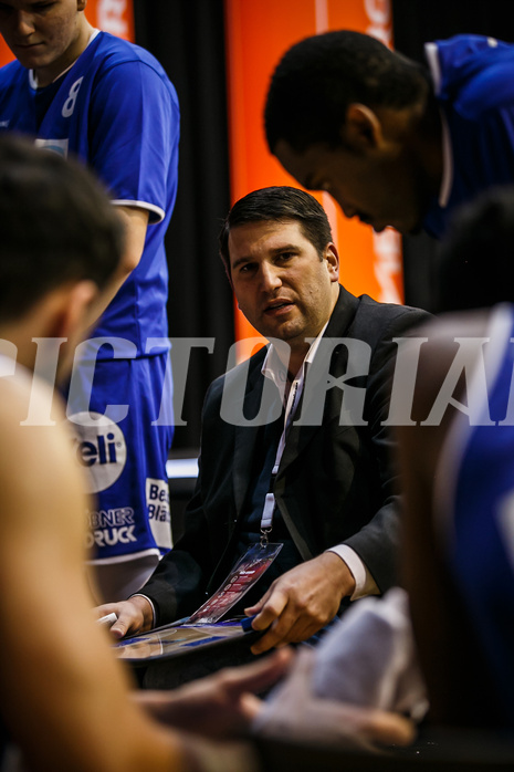 Basketball, bet-at-home Basketball Superliga 2020/21, Grunddurchgang 7. Runde, BC Vienna, Oberwart Gunners, Horst Leitner (Coach)