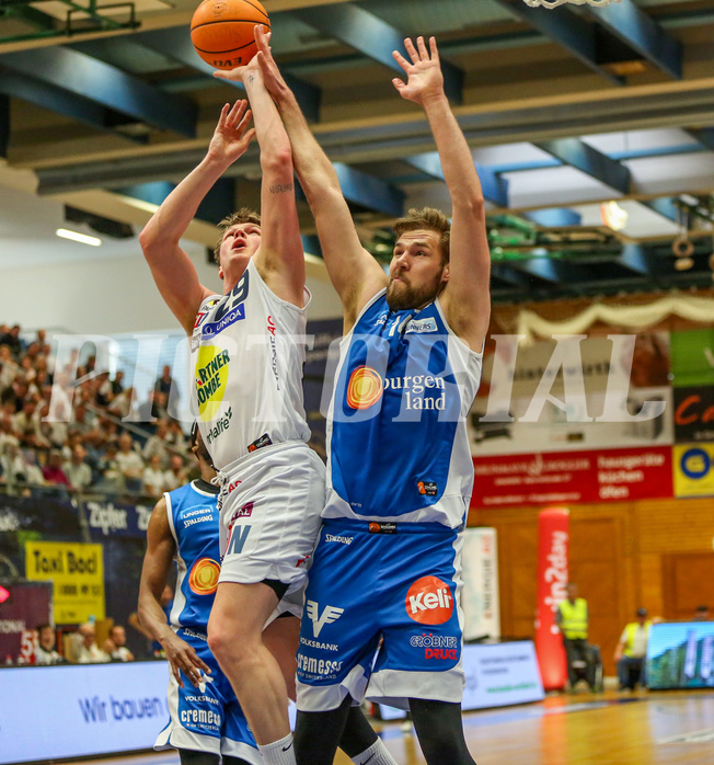 Basketball Superliga 2023/24, Playoff, Viertelfinale Spiel 1 Gmunden Swans vs. Oberwart Gunners