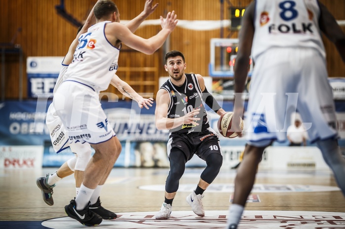 Basketball, ABL 2018/19, Grunddurchgang 19.Runde, Oberwart Gunners, Flyers Wels, Djordjije Mumin (10)