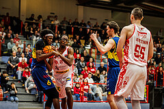 Basketball, win2day Basketball Superliga 2024/25, Grunddurchgang 18.Runde, Traiskirchen Lions, UBSC Graz, Nelson Haskin (21)