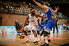 Basketball, bet-at-home Basketball Superliga 2020/21, Halbfinale Spiel 2, Oberwart Gunners, Gmunden Swans, Quincy Diggs (13)