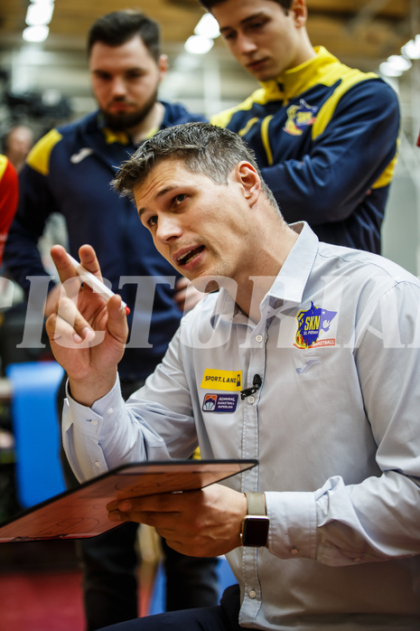 Basketball, Admiral Basketball Superliga 2019/20, Grunddurchgang 15.Runde, St. Pölten, Oberwart Gunners, Andreas Worenz (Head Coach)